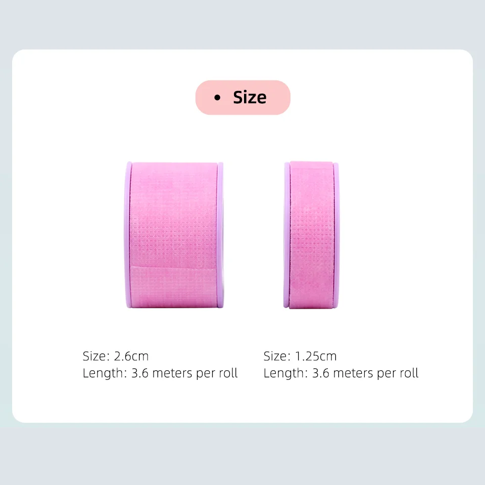 20 rollos/lote de cinta de Gel de silicona para extensión de pestañas, piel sensible, multiusos, no tejido, transpirable, almohadilla debajo de los ojos, parches, herramienta de maquillaje