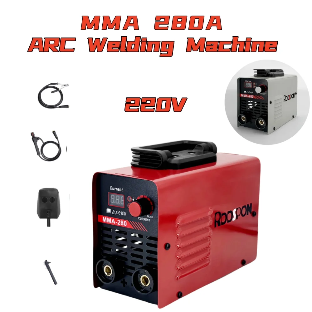 Máquinas de soldadura por arco MMA, corriente de arco, pantalla Digital LED ajustable, equipo de soldadura eléctrica, herramientas de reparación de automóviles para el hogar