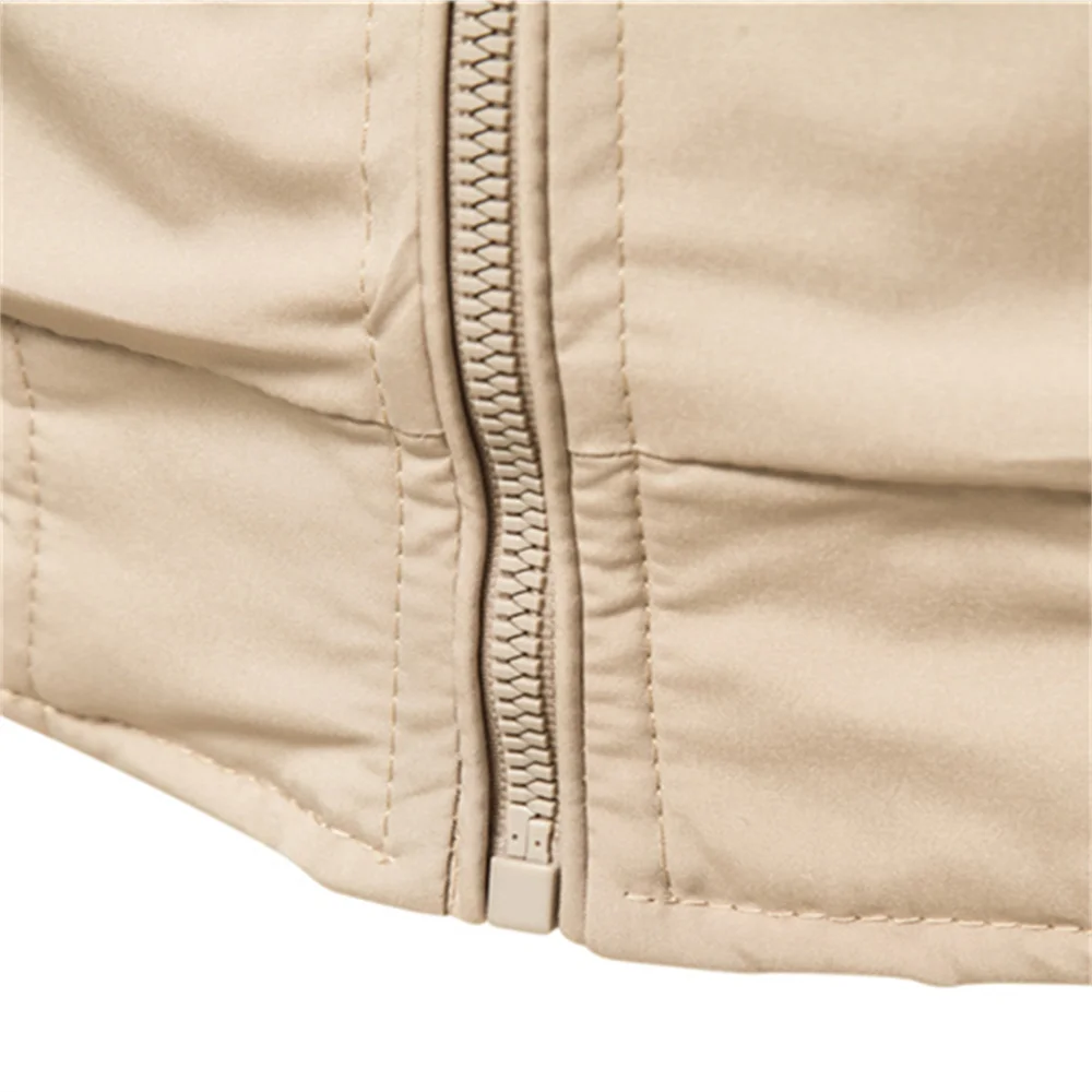 AIOPESON chaqueta Bomber de Color sólido para hombre, chaquetas de béisbol ajustadas informales para hombre, nuevas chaquetas de moda de otoño de alta calidad para hombre