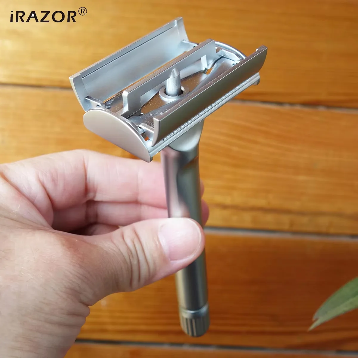 IRAZOR, nueva maquinilla de afeitar de seguridad de doble filo con diseño de mariposa pesada con 10 Uds. De recambios de cuchillas originales para hombres, juego de regalo de aseo reutilizable