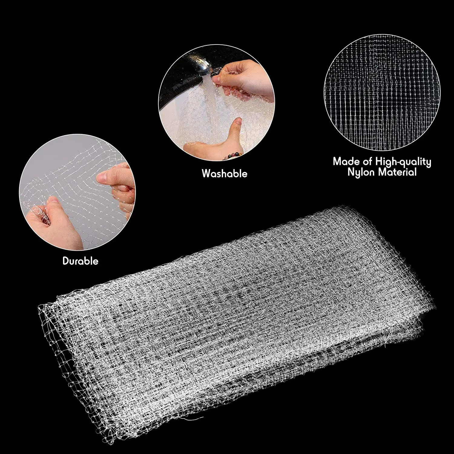 Red de pantalla de Acuario, malla transparente para tanque de peces, Anti-salto, pantalla de aire, cubierta de tanque de peces, Red de reemplazo acuario accesorio