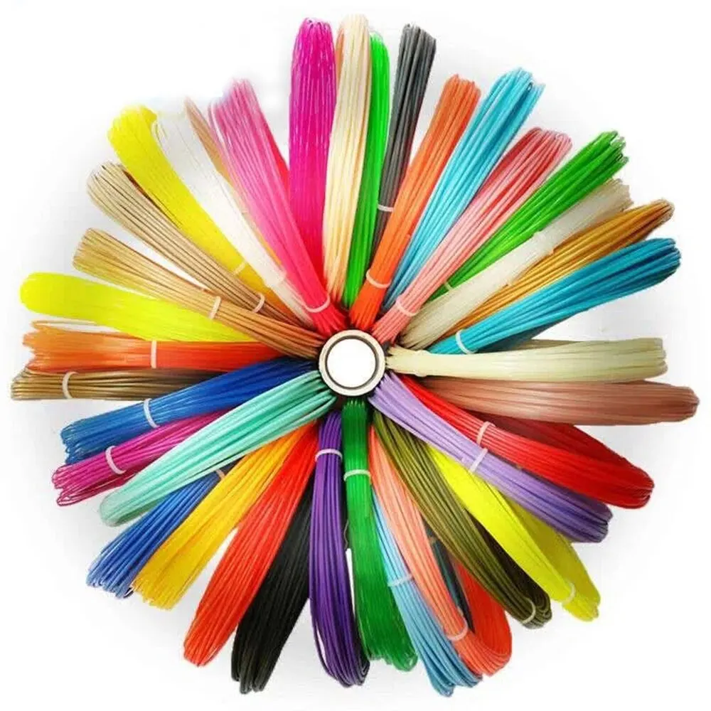 Bolígrafo de impresión 3D PLA PCL, consumibles de color, filamento de plástico de seguridad sin olor, diámetro de 100mm, 9M/25M/50M/1,75 M