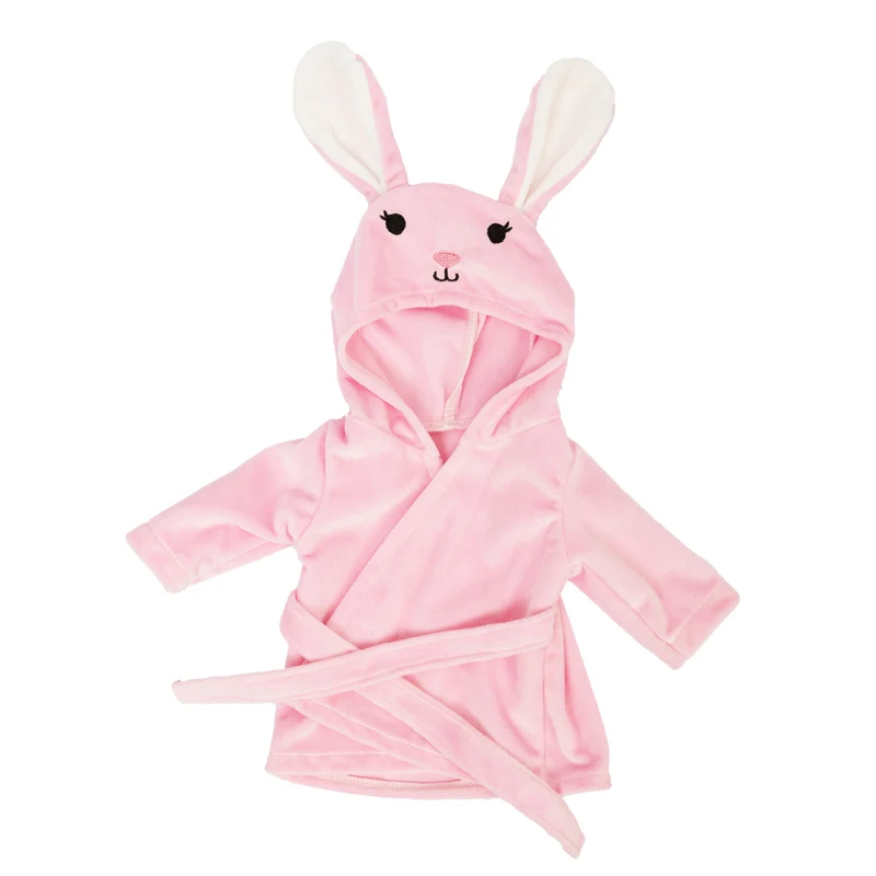 Ropa para muñecas, conjunto de albornoz, pijamas para muñecas americanas de 18 pulgadas/45Cm, accesorios para muñecas bebés recién nacidos, ropa para dormir, regalos de cumpleaños