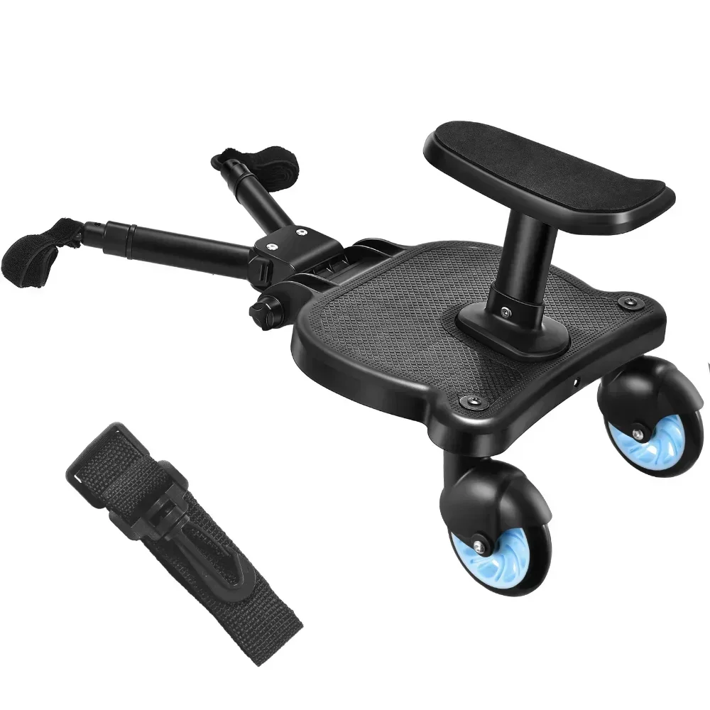 Adaptador de Pedal para cochecito de bebé gemelo, accesorios para cochecito, remolque auxiliar para niños gemelos, placa de pie con asiento