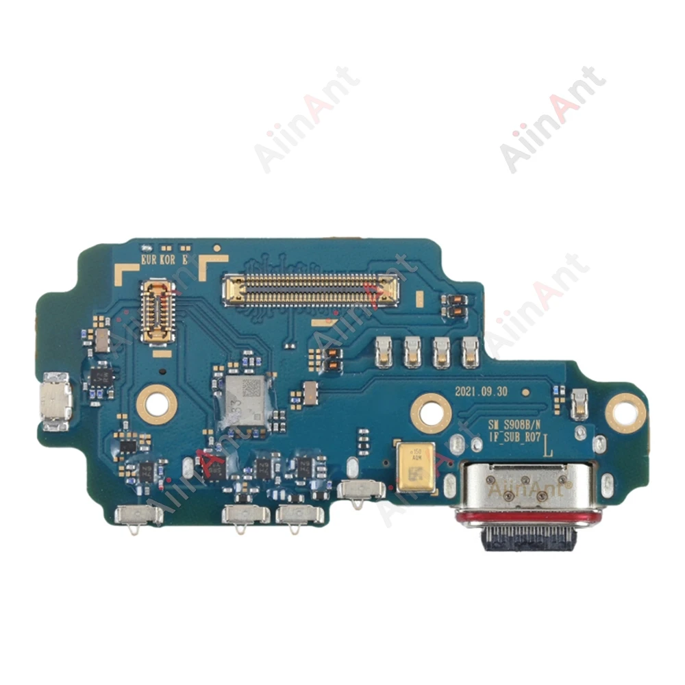 Placa de carga con puerto USB, conector de base, Cable flexible de carga para Samsung Galaxy S908N S22 Ultra Plus S908U S908W S906B S901E S906E
