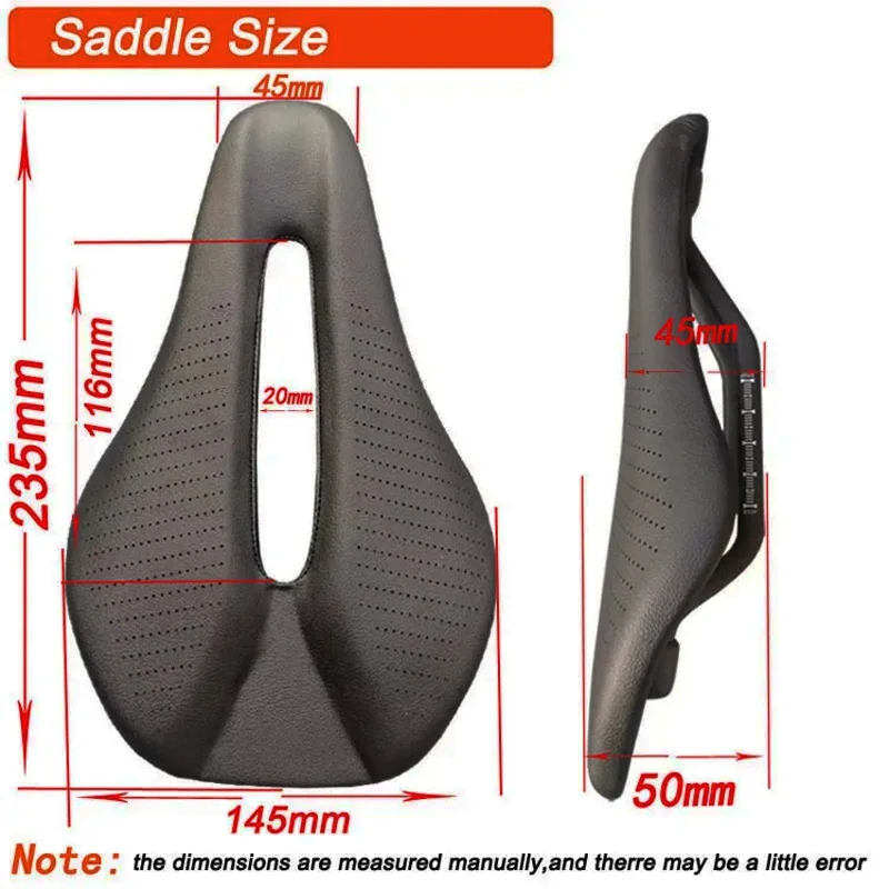 Nuevo Sillín de fibra de carbono para bicicleta de montaña, 128g, uso 3k T800, almohadillas de Material de carbono, cojines de cuero súper ligeros, asiento para bicicletas