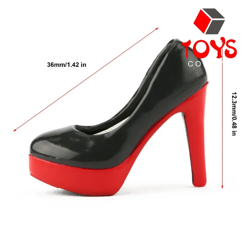 Zapatos de tacón alto para chica a la moda, modelo de zapatos de corte de aguja de simulación para muñeca corporal de 12 "Phicen Tbleague, 1/6