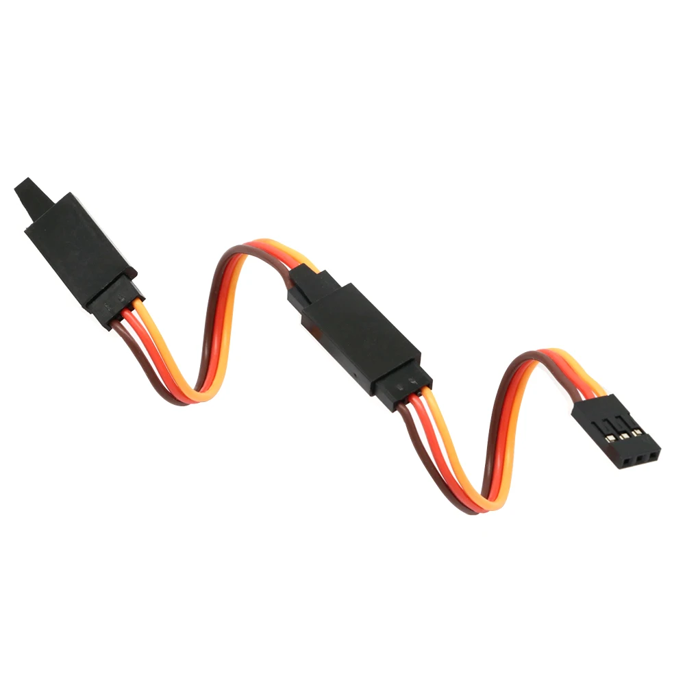 10 piezas de cable de extensión para servo de 60 núcleos, antideslizante, de 100 / 150 / 200 / 300 / 500 / 1000 mm, para RC Futaba JR, macho a hembra.