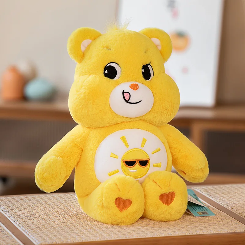 Osos de cuidado, lindo oso arcoíris, juguetes de peluche, oso de dibujos animados encantador, muñecos de peluche suaves, decoración del hogar, almohadas de felpa para dormir