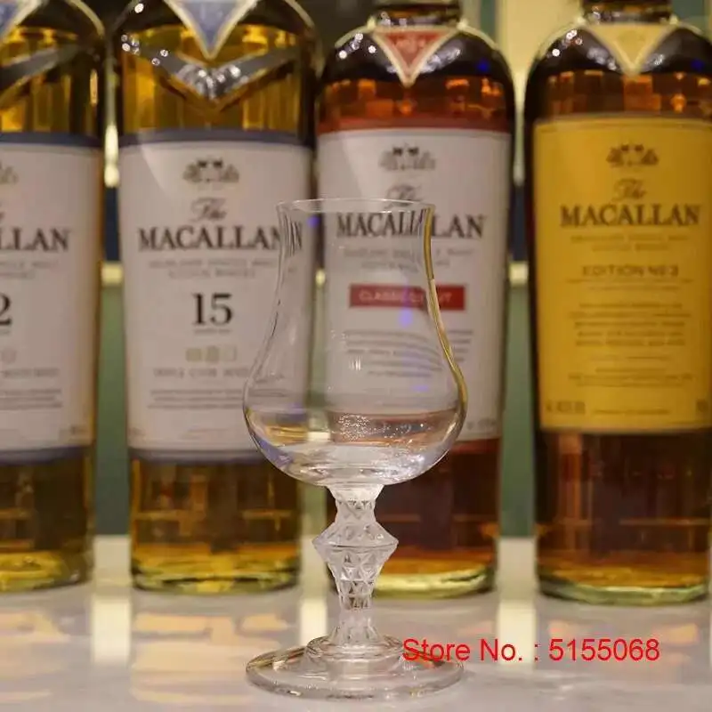 Macallan King-taza de whisky de cristal de lujo para degustación de vino, copa profesional para copita, copa de whisky más fina, hecha a mano pura