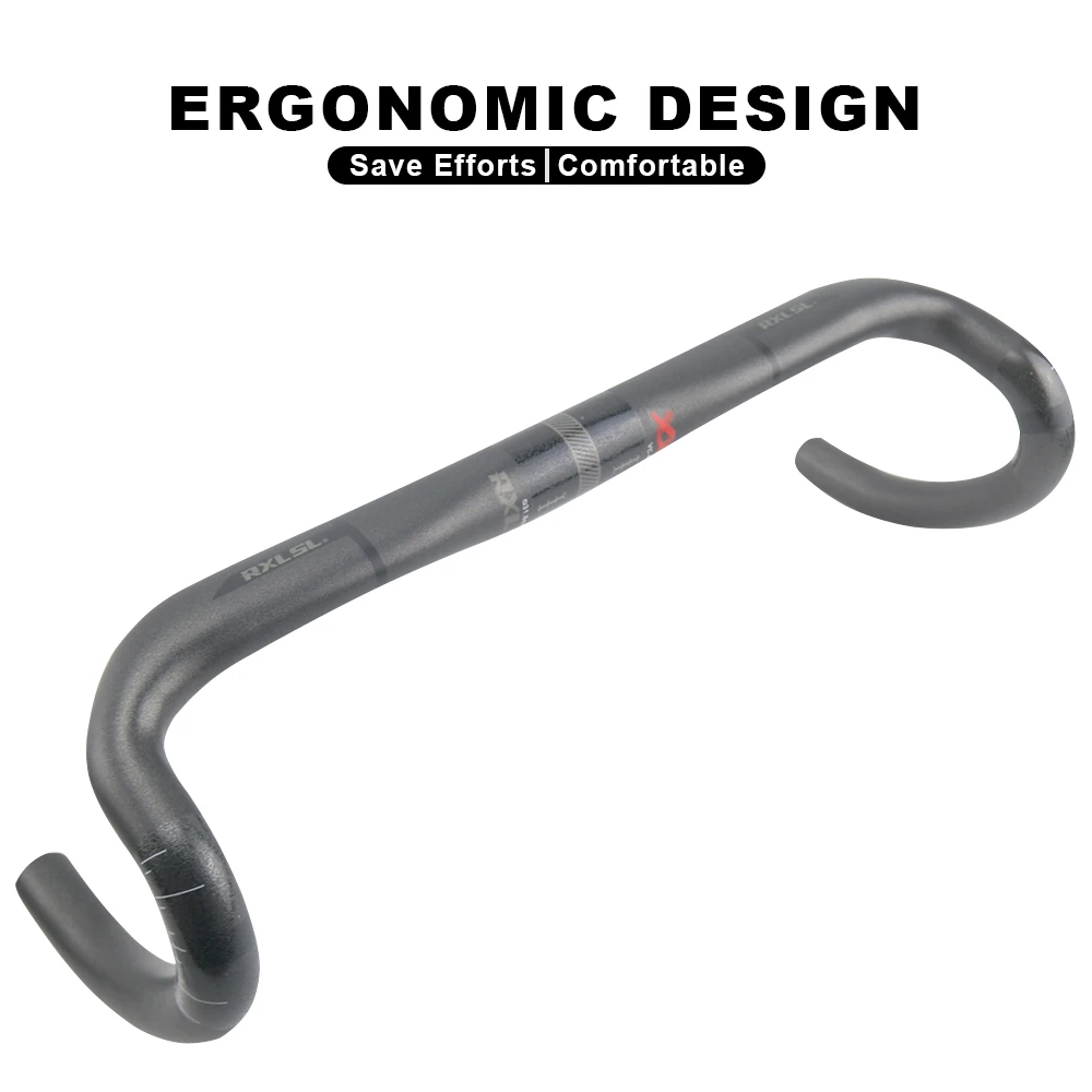 RXL SL 31,8mm barra de caída de carbono manillar de bicicleta de carretera 380/400/420/440mm UD mate enrutamiento externo barras de mango de bicicleta de carreras