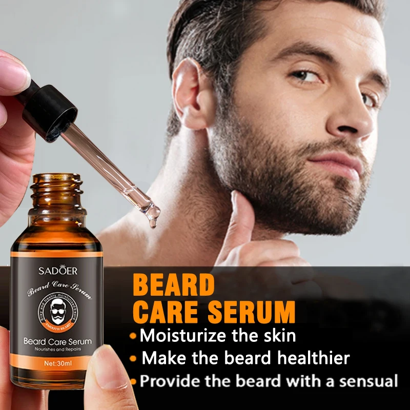 Esencia para el cuidado de la barba facial para hombres, 5 uds., especialmente diseñada para dejar la barba suave, gruesa y saludable, nutritiva y reparadora