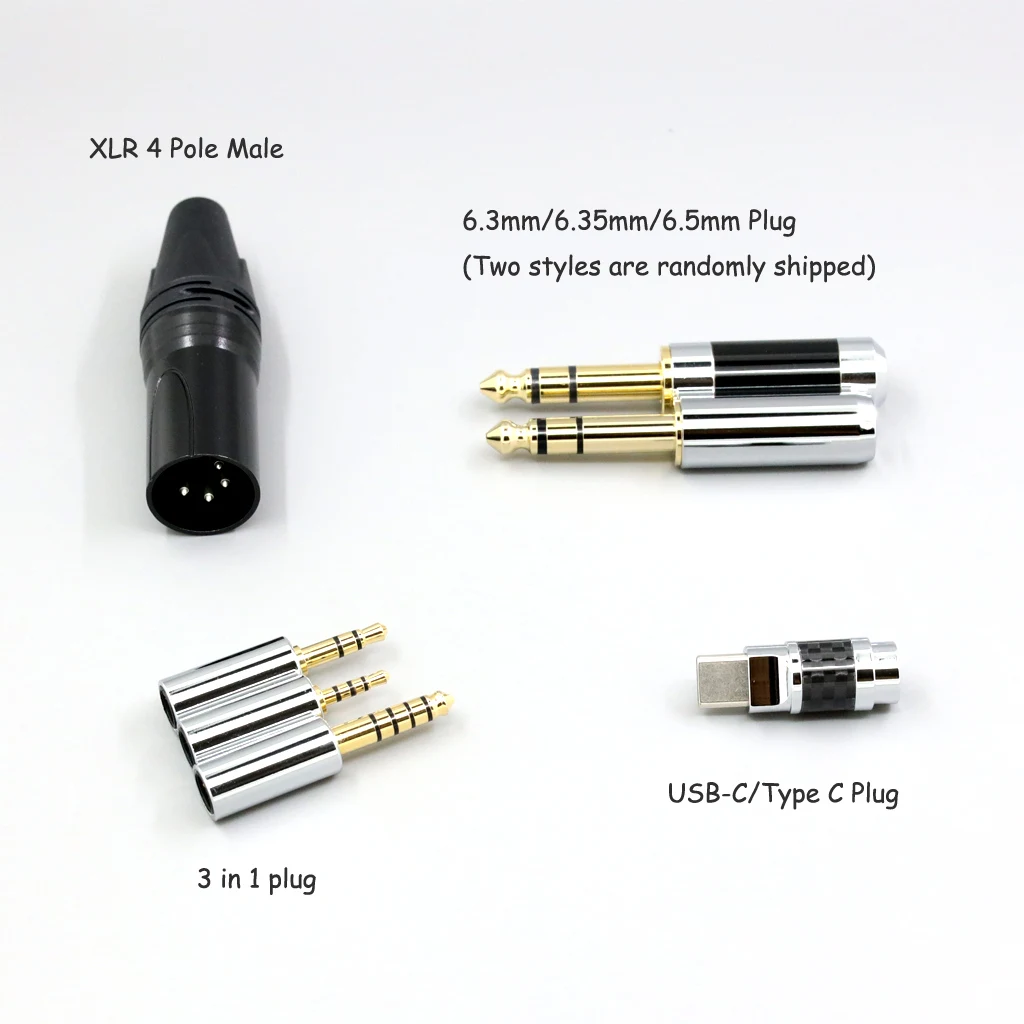 Cable de auriculares mixto coaxial con blindaje OCC de grafeno 7N para Hifiman Sundara Ananda HE1000se HE6se DEVA HE400se Arya He35 LN007776