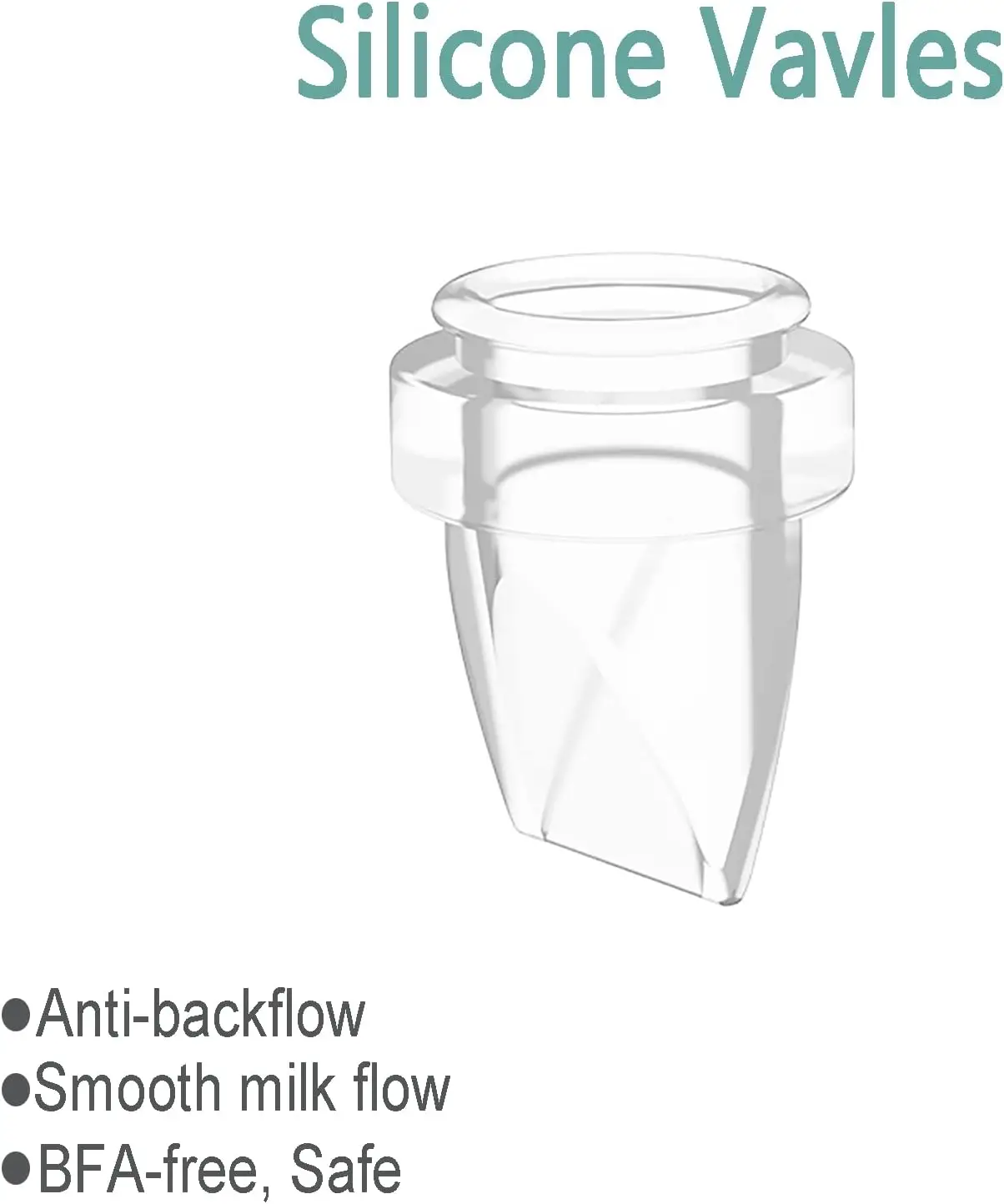 Accesorios portátiles para extractor de leche materna, piezas de bomba de repuesto con brida de 24mm, válvula de pico de pato, diafragma de silicona Compatible con S18 S21
