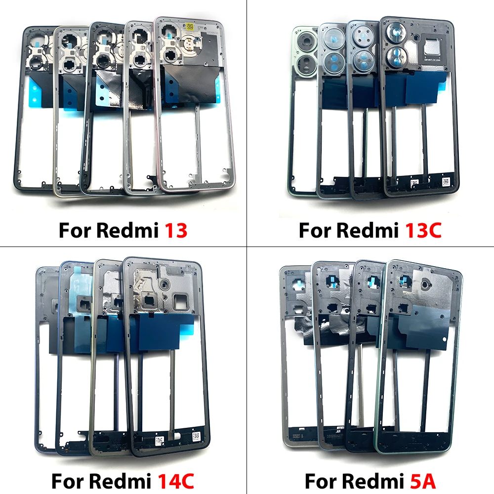 NUEVO Marco Central, Carcasa Intermedia, Bisel, Piezas de Repuesto para Xiaomi Redmi 13 13C 14C A5
