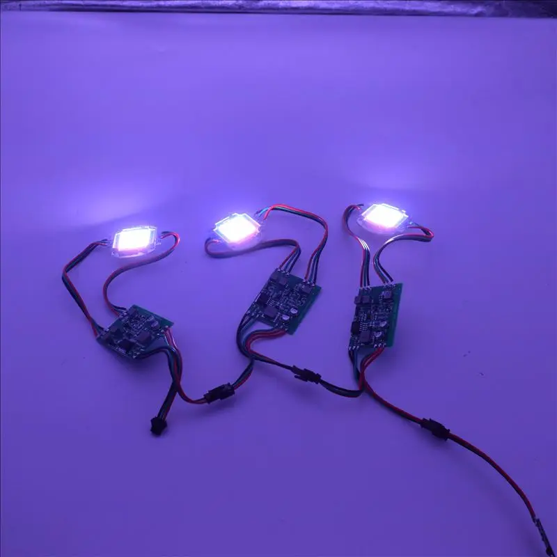 1X direccionable WS2811 30W LED módulo de píxeles luz DC12V RGB programa LED de alta potencia