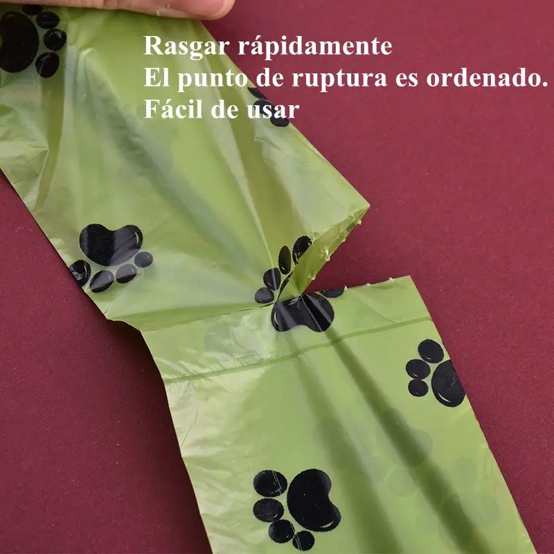 Rollo de 1/42 bolsas de basura biodegradables para mascotas, bolsas para excrementos de perros, bolsa para excrementos perfumada a granel, bolsas de basura para gatos degradables, dispensador de excrementos de perros