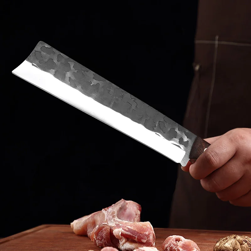 Cuchillo pesado para cortar huesos y verduras, cuchillo de carnicero, cuchillo de utilidad para cortar abate, hoja de forja manual, cuchillos de cocina, cuchillo de Chef para carne
