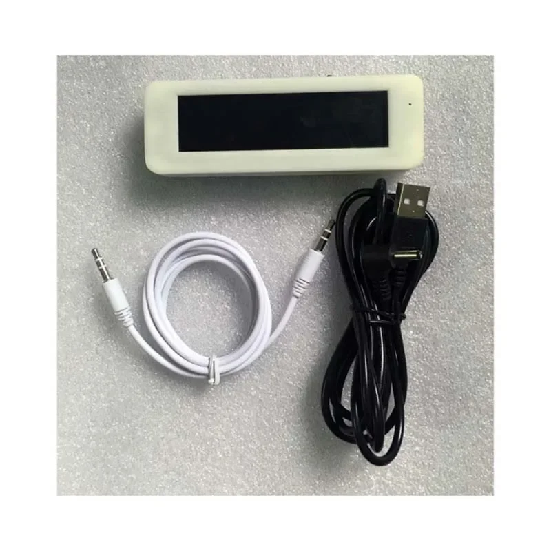 Pantalla de espectro de música OLED de 3,12 pulgadas, Control de voz para coche, medidor de VU, amplificador, micrófono, 8 efectos de visualización