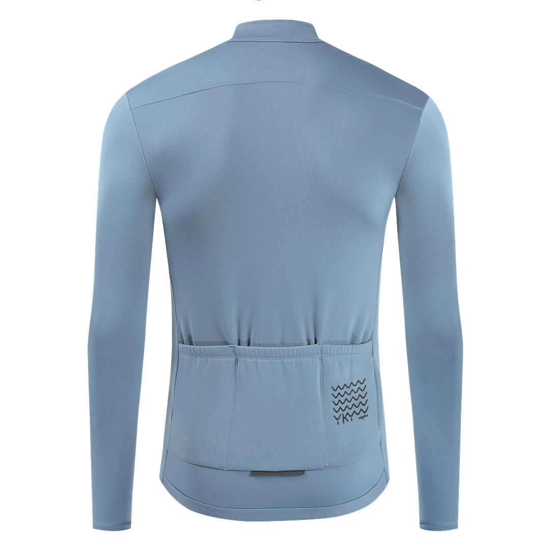 Ykywbike-Camiseta de ciclismo de invierno para hombre, ropa térmica de lana para bicicleta de montaña, camisetas cálidas de manga larga, chaqueta para bicicleta de carretera