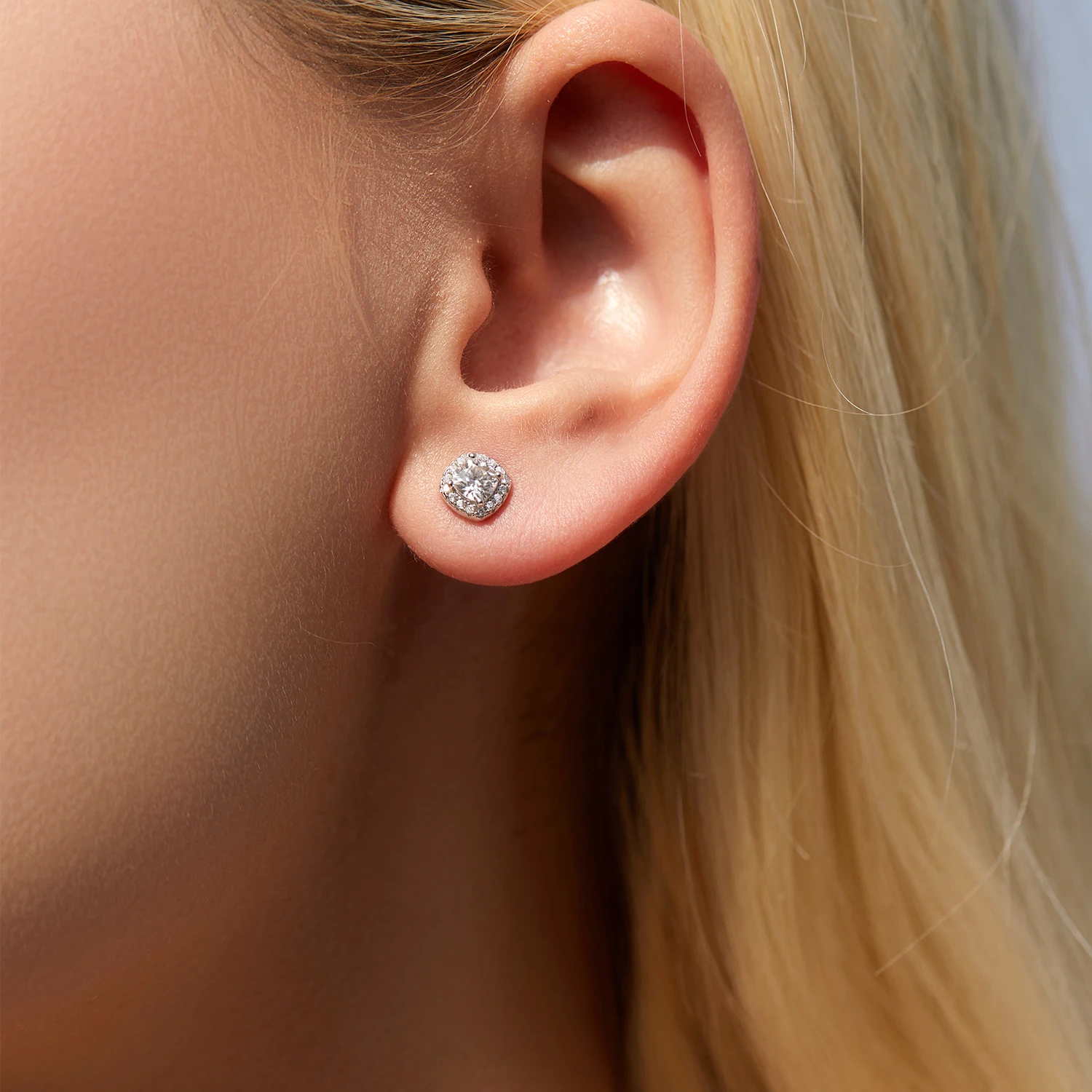 Pendientes MODIAN de moissanita cuadrados con forma de corazón y pera de Color D, pendientes de diamantes de laboratorio de Plata de Ley 925 para mujer, joyería de boda