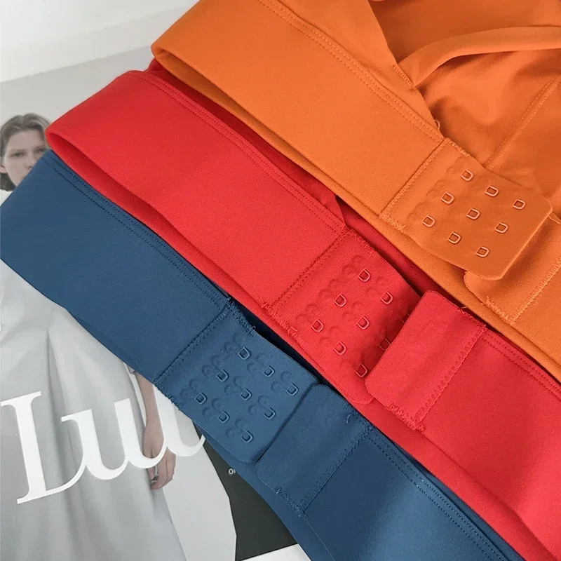 Tops deportivos a la moda con espalda cruzada para mujer, Sujetador deportivo a prueba de golpes con hebilla ajustable, Sujetador deportivo para gimnasio, Pilates, correr, chaleco atlético