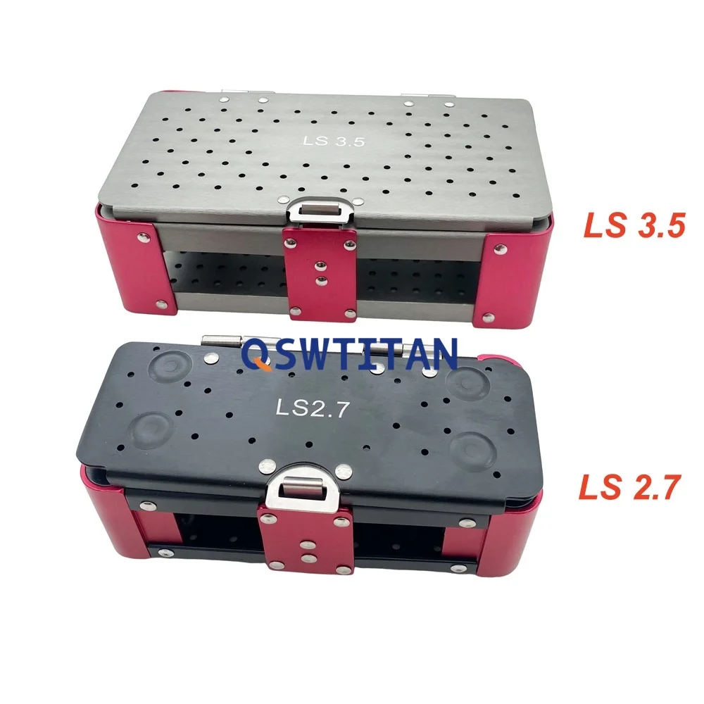 Caja de tornillos ortopédicos para instrumentos quirúrgicos veterinarios, contenedor de tornillos de bloqueo, caja de esterilización 3.5/2.7mm