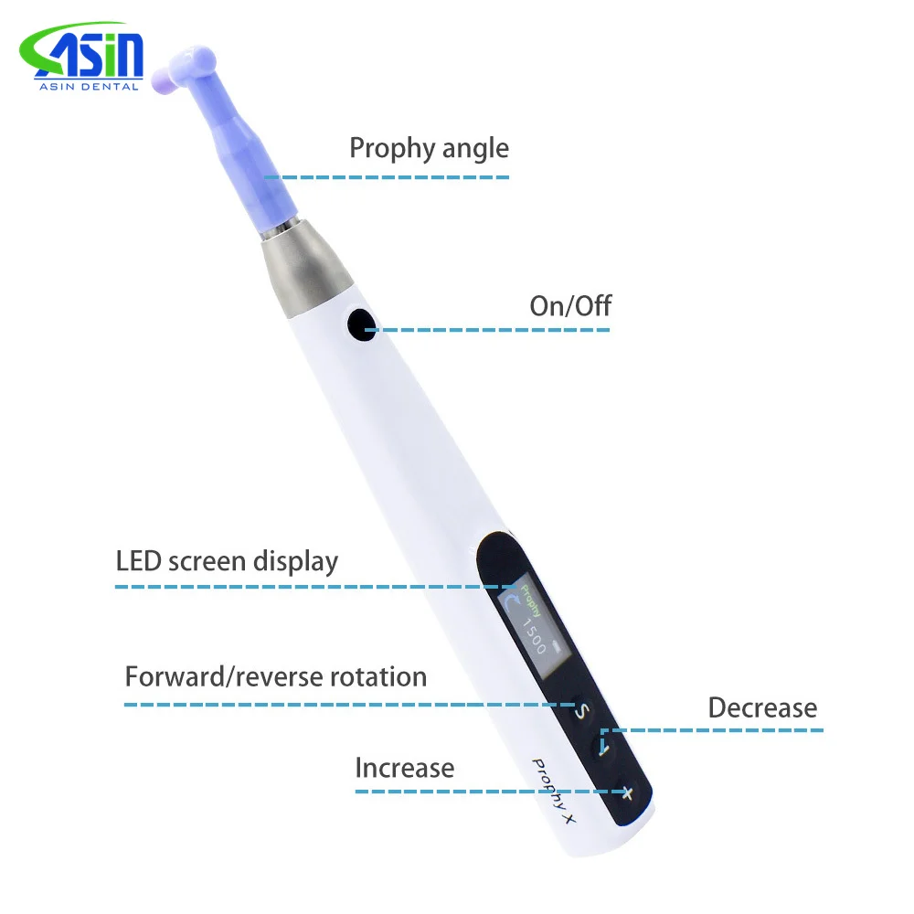 DEASIN-piezo de mano de Pulido Dental inalámbrico eléctrico para limpieza y pulido de dientes, pulidor Dental, Motor de profilaxis