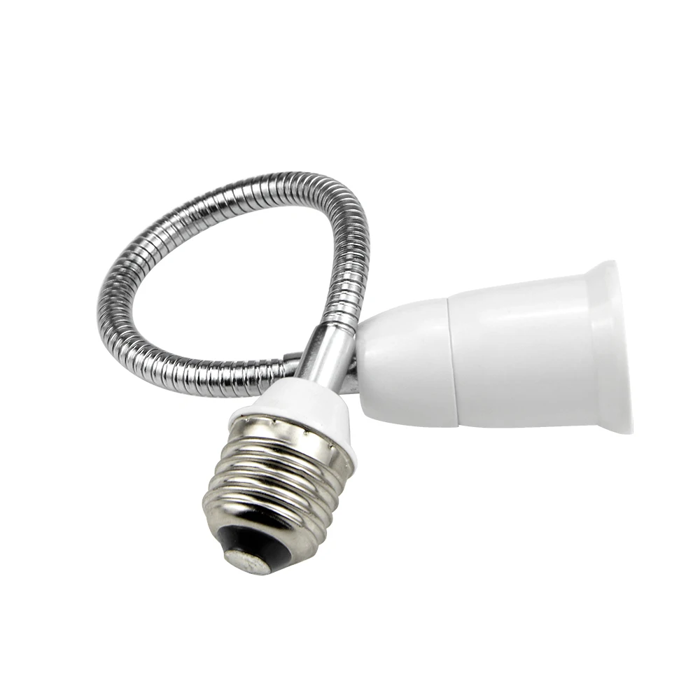 Portalámparas de extensión de bombilla LED Flexible, convertidor de enchufe de luz E27 a E27 110V-220V en varios tamaños 16CM-60CM