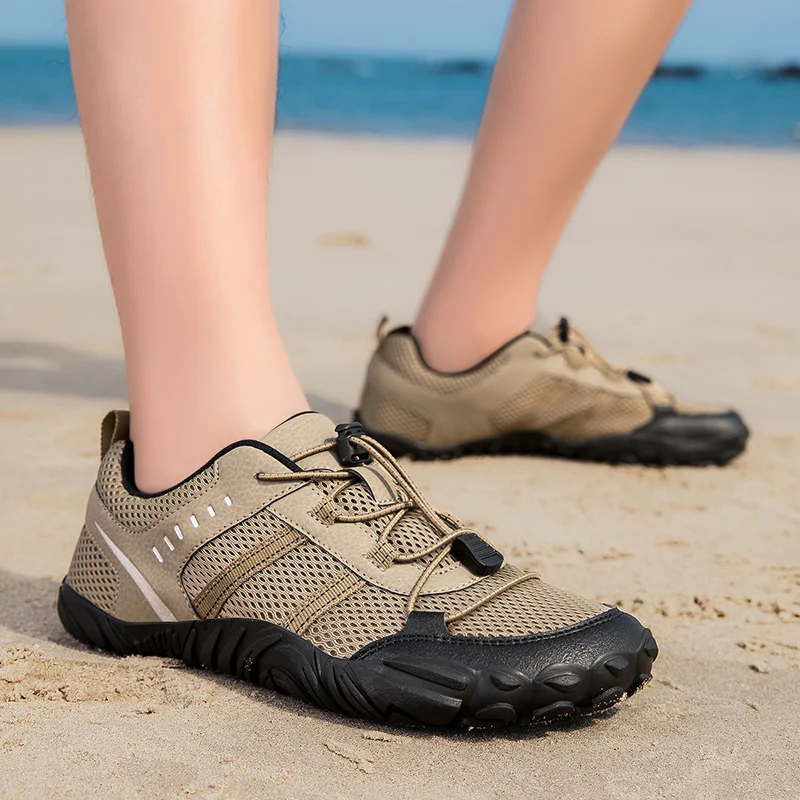 Zapatos de punta ancha de gran tamaño para hombre, calzado deportivo informal para senderismo y ciclismo al aire libre, cordones, suela de goma antideslizante, zapatos Yijiao