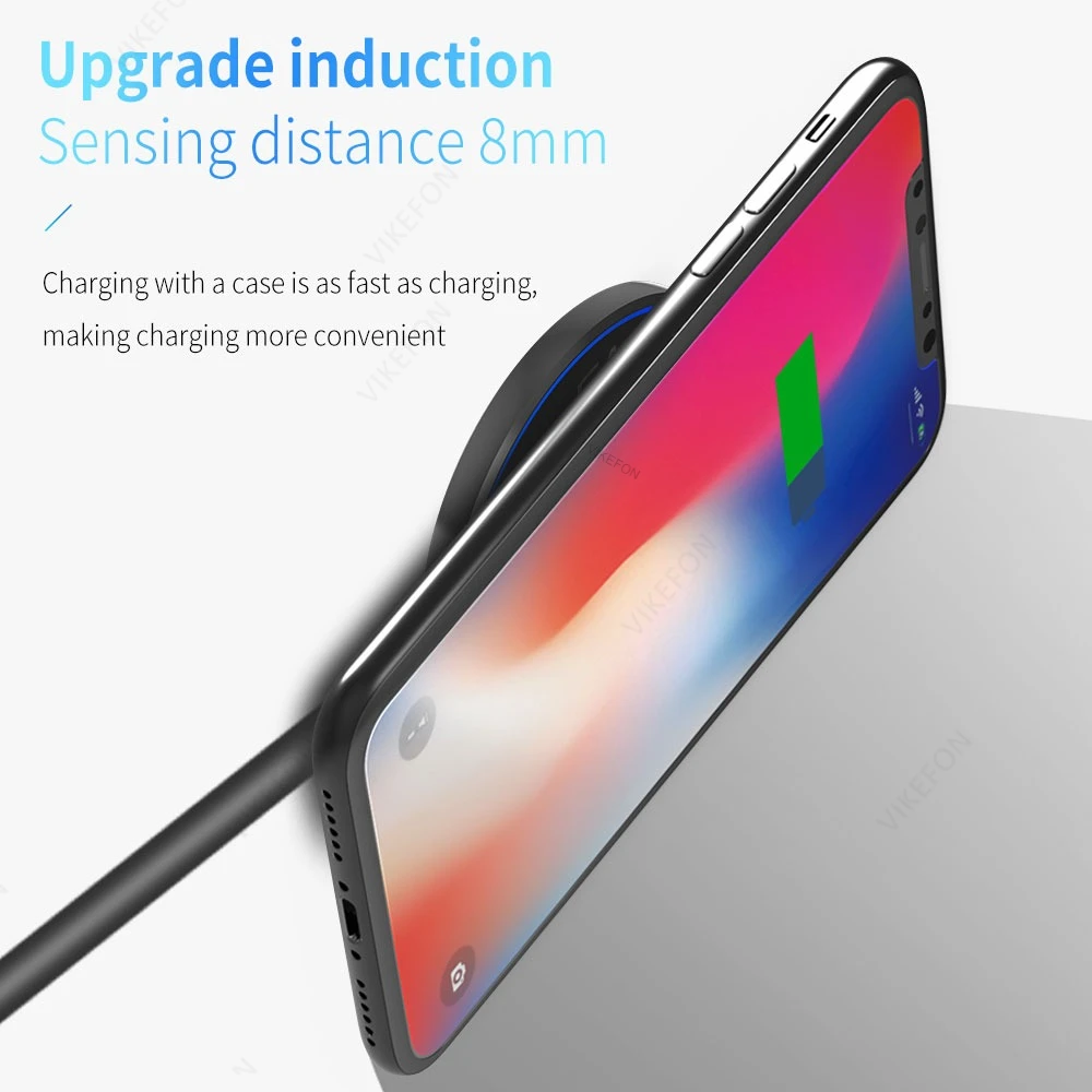 Base de Carga Inalámbrica Mini con Luz LED para iPhone 17 16 15 14 13 12, Samsung, Xiaomi, Tipo C, Estación de Carga Rápida por Inducción