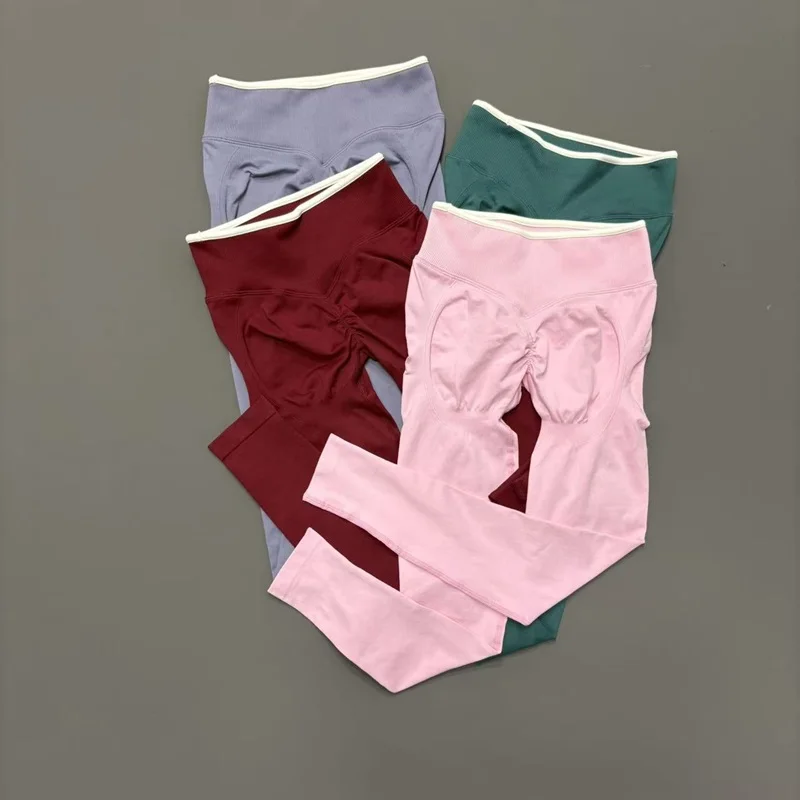 Leggings Deportivos de Cintura Alta sin Costuras para Mujer, Control de Abdomen, Elásticos, Suaves, para Entrenamiento, Running, Gimnasio y Deportes