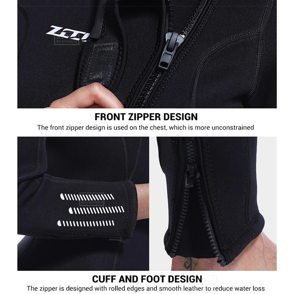 Traje de neopreno de 3MM para hombre, traje de buceo para Surf, equipo de pesca submarina, pesca submarina, Kitesurf, traje de baño, equipo de traje húmedo