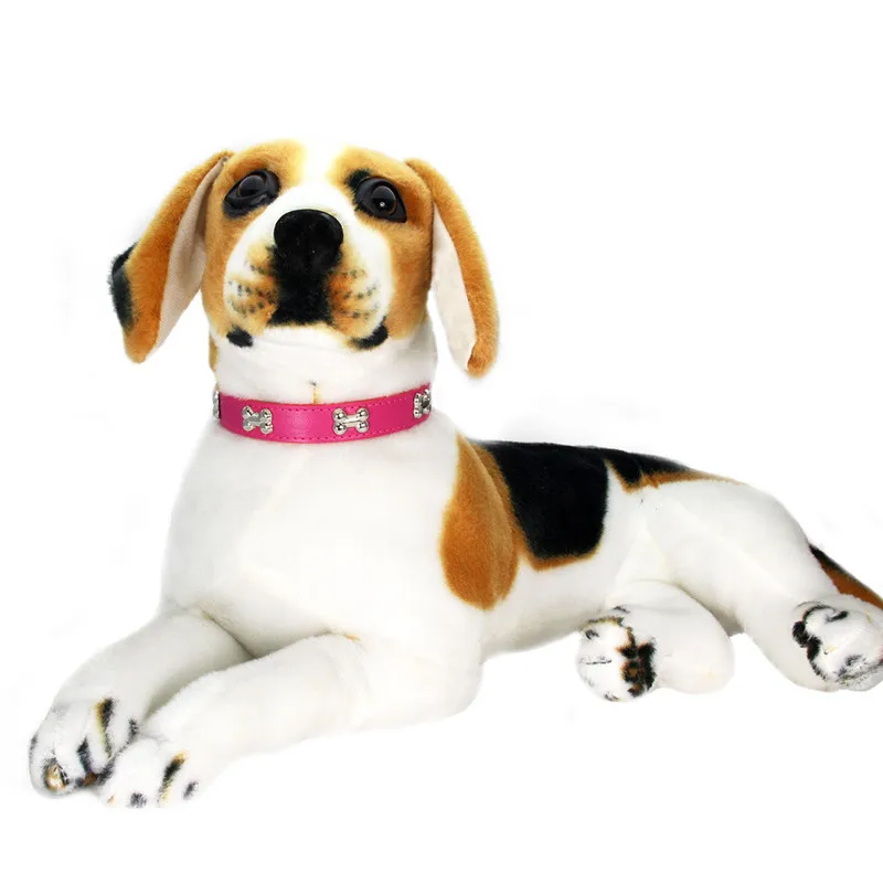 Collares duraderos de cuero de hueso para perros y cachorros, collares para perros pequeños y grandes, accesorios para gatos, Chihuahua, Collar para mascotas para perros pequeños
