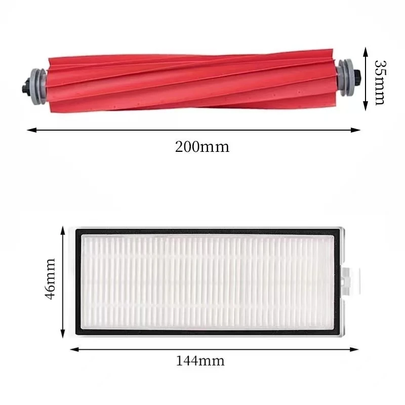 Repuestos para Robot Aspirador Roborock Q7 Max / Q7 Max+ / Q7 Plus / T8: Filtro HEPA, Cepillo Principal, Cepillo Lateral, Paño de Limpieza, Bolsa para Polvo