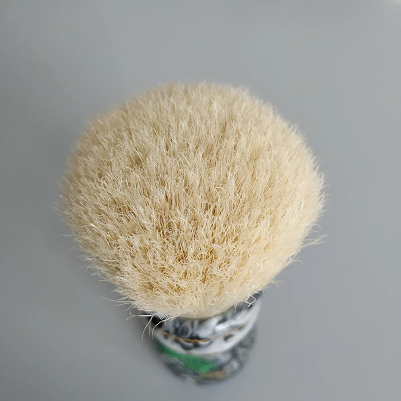 Brocha de Afeitar Dscosmetic de 30 mm con Cerdas de Jabalí, Mango de Resina y Base Resistente para Afeitado en Húmedo