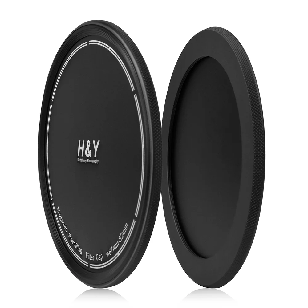 Tapa de filtro de lente de cámara serie H & Y RevoRing, tapa frontal y trasera de aluminio de 67mm, 72mm, 77mm, 82mm, 95mm, solo para filtros RevoRing