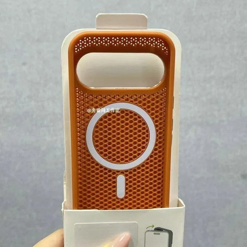 Funda para Google Pixel 10 Pro XL 11 Pixel11, cubierta protectora de malla de nido de abeja con refrigeración magnética MagSafe, carcasa con marco de lente de Metal