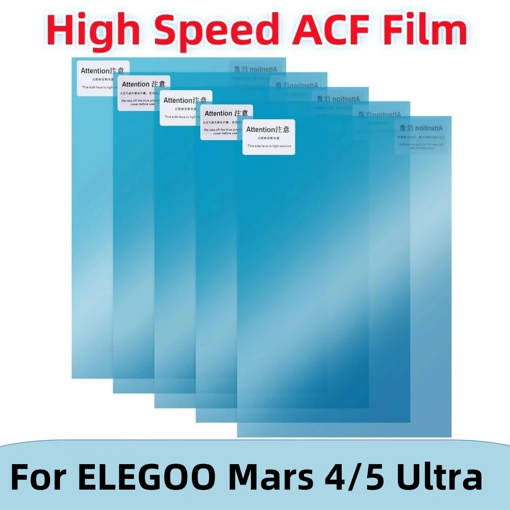 5 Piezas de Película ACF de 7 pulgadas 235x160mm Para ELEGOO Mars 5 Ultra Mars 4 Ultra Mars 4 0,3mm UV Resina Impresoras 3D Películas de Liberación Hojas ACF LCD SLA