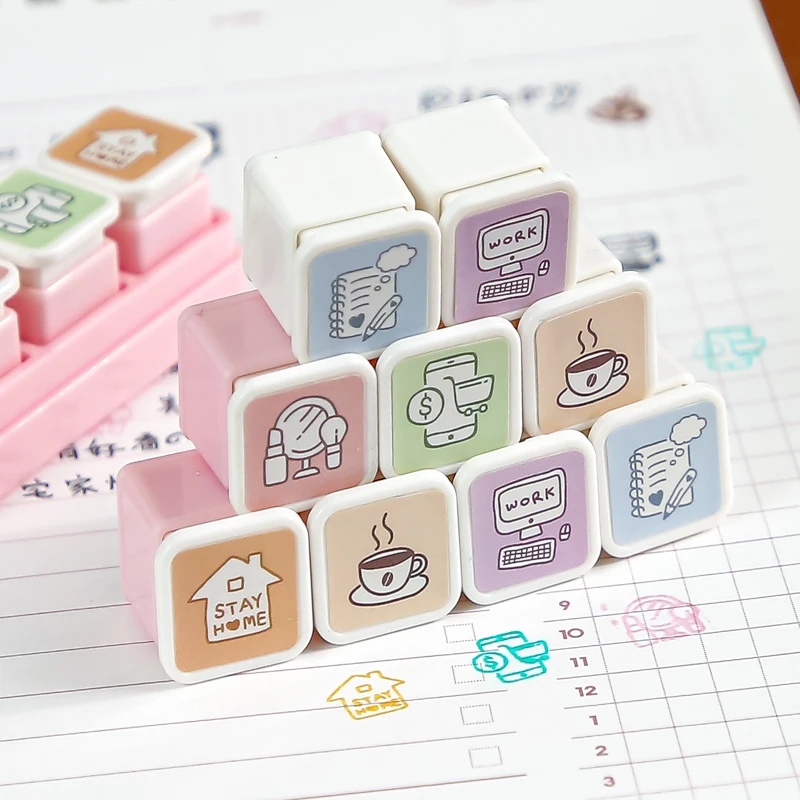 Juego de 3 Piezas de Adornos Decorativos con Diseño de Foca Kawaii para el Tiempo Libre, Material para Scrapbooking, Estética, Suministros para Diario