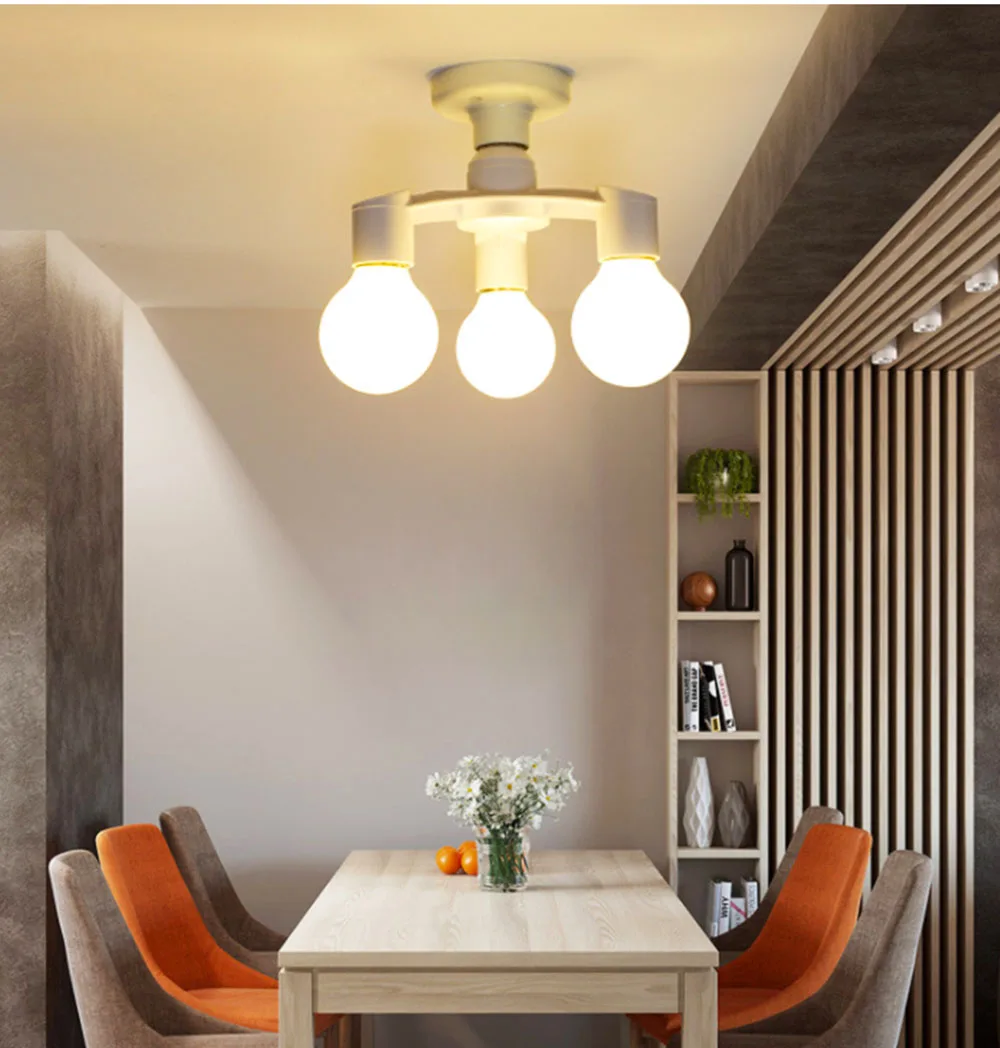 Divisor de enchufe de Base E27 E27 a E27 soporte de lámpara de bombilla LED de la UE 2 en 1/3 en 1/4 en 1/5 en 1/6 en 1 soporte adaptador de bombilla de enchufe de lámpara LED