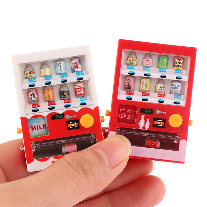 Mini máquina de bebidas, modelo de escena de disparo, accesorios para muñecas, accesorios para el hogar