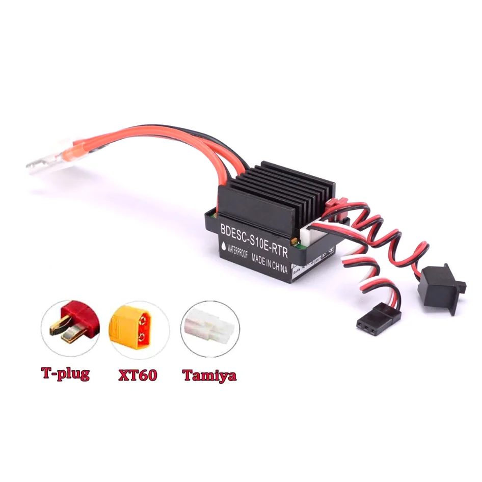 Controlador de Velocidad de Motor con Escobillas 320A con BEC de 2A, ESC para Diferentes Tipos de Coches RC TRX TRX4 TRX6 o Barcos