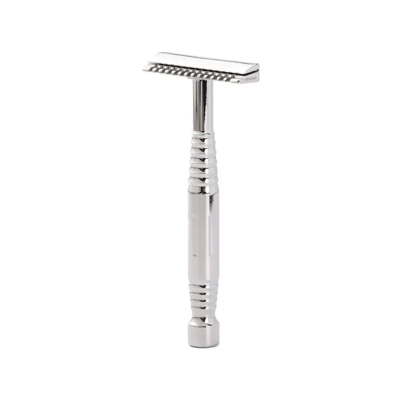 YAQI Romulus Open Comb Polished 316 Stainless Steel AC Blade Maquinilla de Afeitar de Seguridad de Una Sola Hoja para Hombre