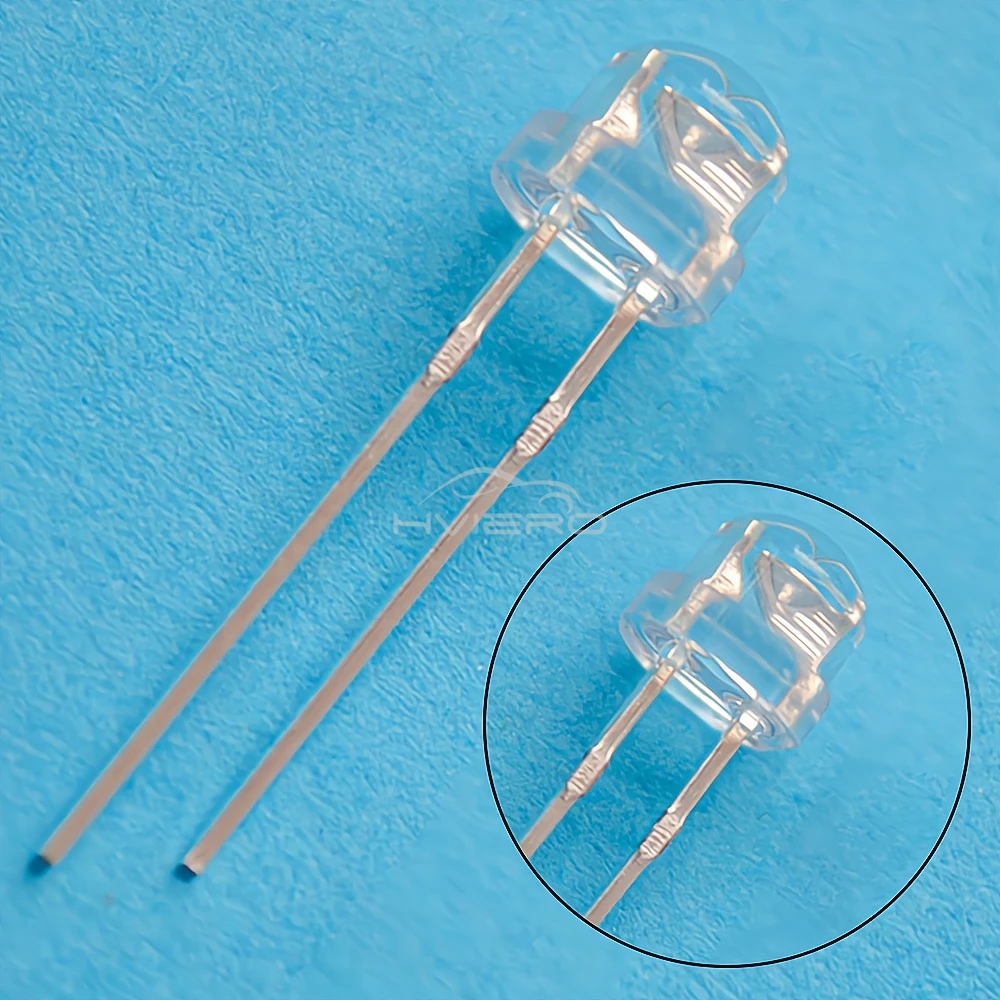 100/500 unidades de diodos emisores de luz LED SMD SMT de 5 mm, tipo sombrero de paja, blanco, verde, azul, amarillo, transparentes, brillantes, de ángulo amplio, para luces DIY