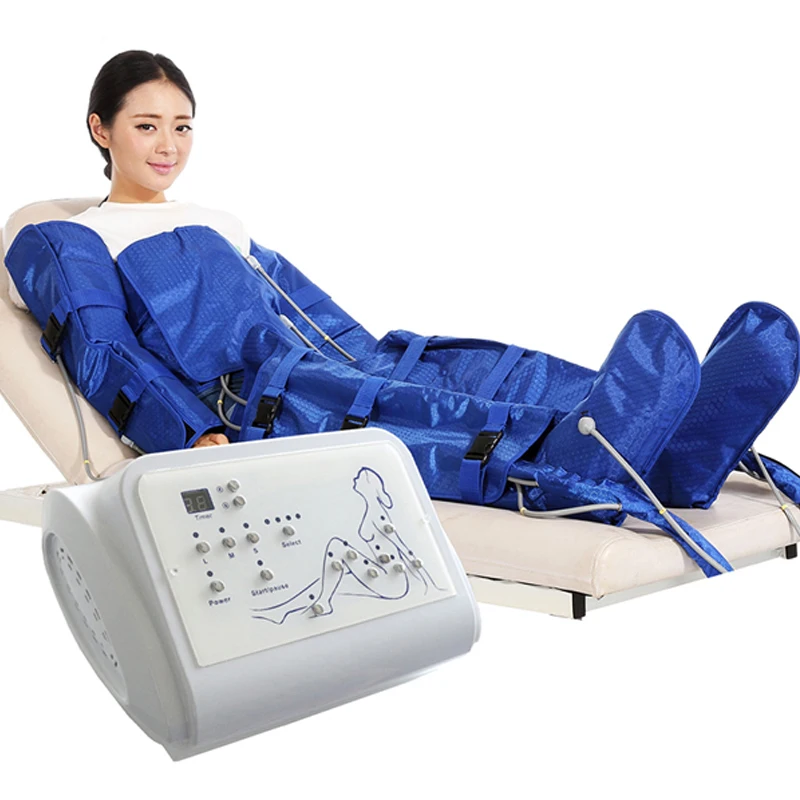 Máquina de Presoterapia de Drenaje Linfático por Presión de Ondas de Aire, Terapia de Vacío, Relajación Muscular, Masaje Corporal de Piernas y Cintura, Compresión de Aire