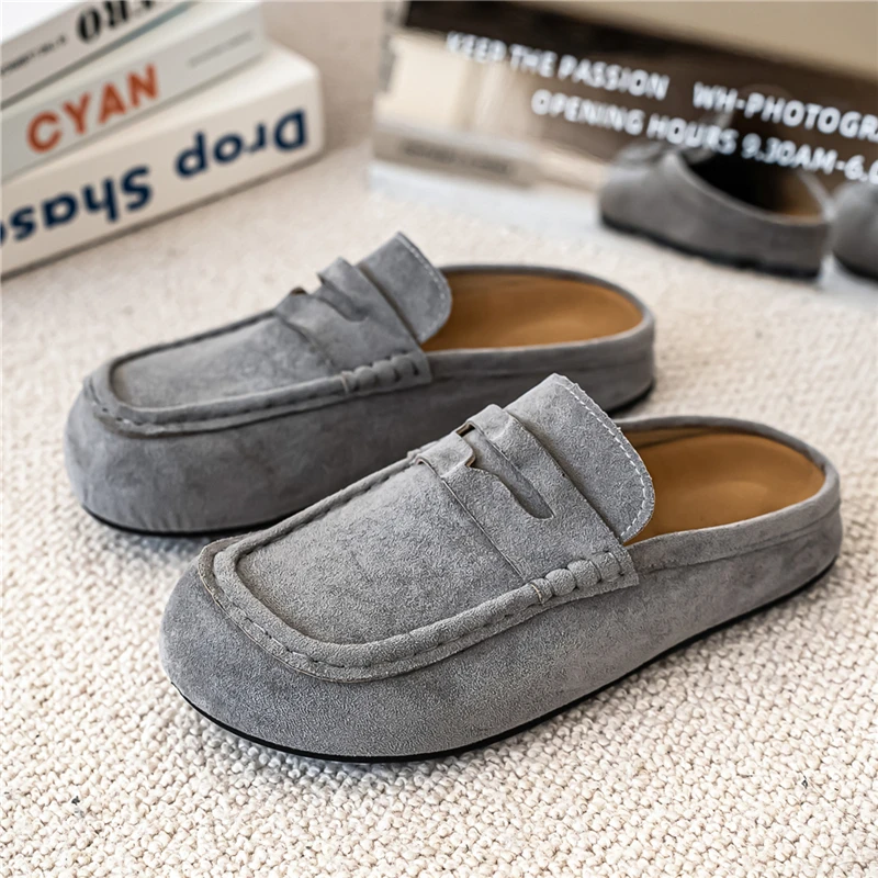 Zapatos Casuales Cómodos de Moda para Hombre, Mocasines de Cuero, Pantuflas, Zapatos Sin Cordones para Conducir, Zapatos Transpirables para Caminar para Parejas