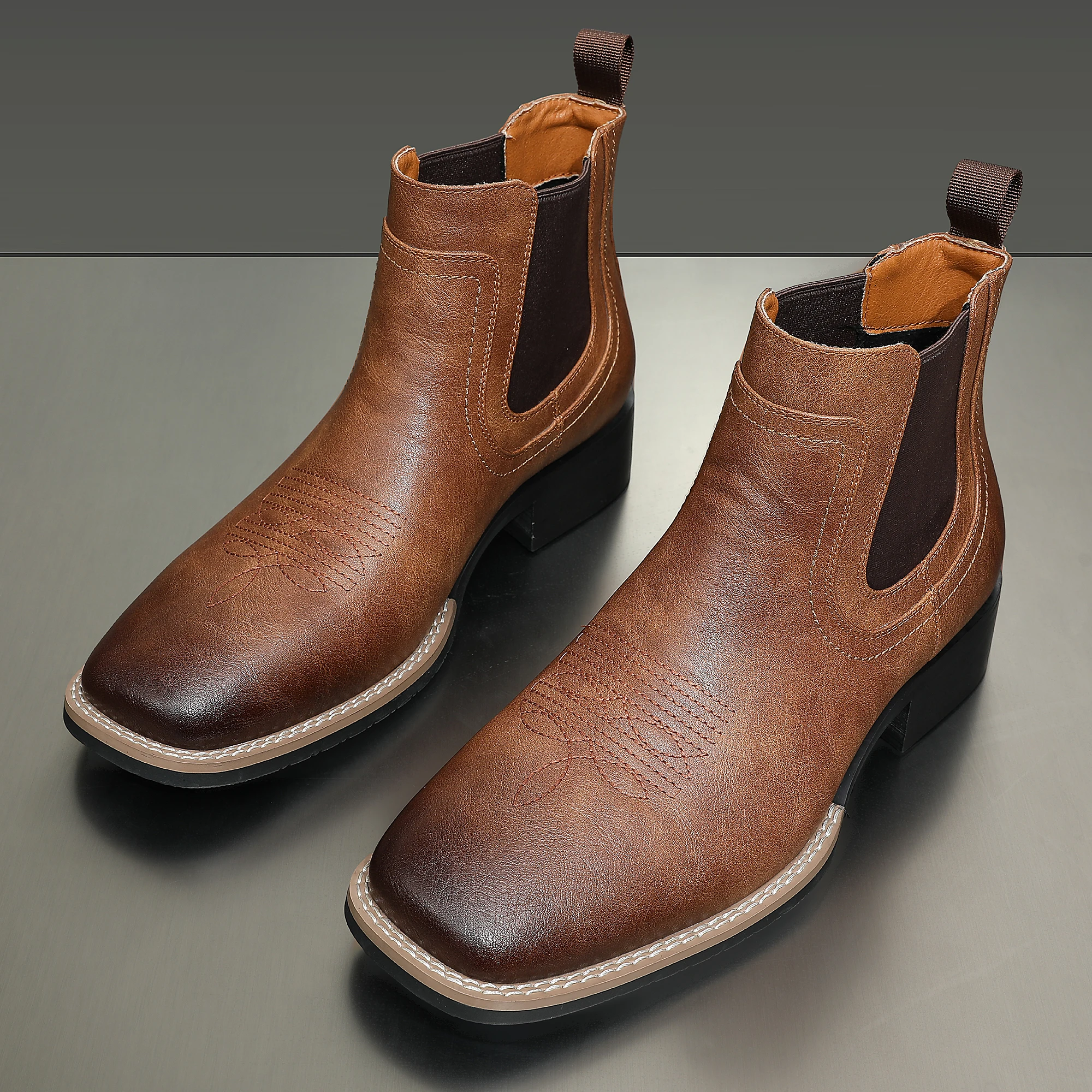 Botas Chelsea de Moda para Hombre en Tres Colores, Cómodas y Versátiles con Suela de Goma Compuesta