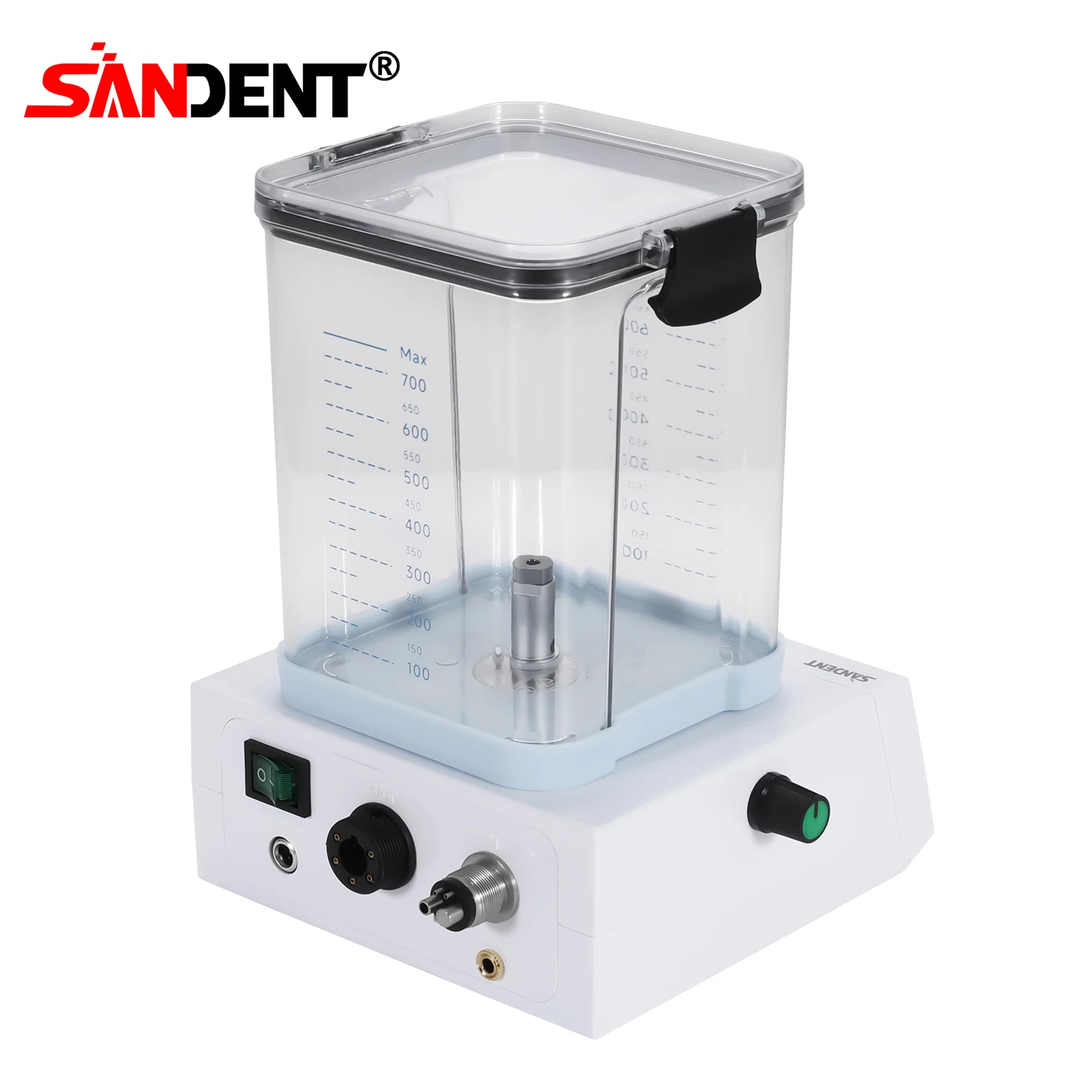 Micromotor Eléctrico Dental SANDENT de 40K RPM con LED, Sistema de Control Vectorial Tipo E, con Tanque de Agua para Prácticas Quirúrgicas