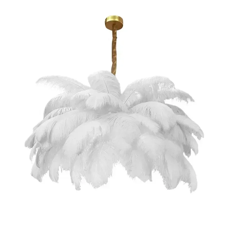 Lámpara colgante de pluma púrpura moderna, Lustres nórdicos, lámpara de techo para sala de estar, dormitorio, accesorios de iluminación para decoración del hogar